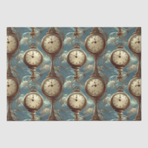 Surreal Pocket Watch Pattern  Tissue Paper
