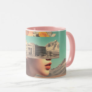 Surreal Portrait with Architectural Landscape Mug