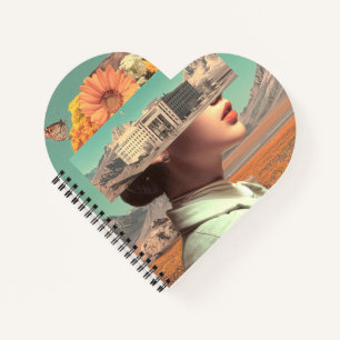 Surreal Portrait with Architectural Landscape Notebook