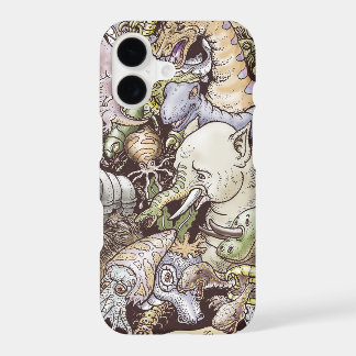 Surreal Prehistoric Creatures Art Phone Case