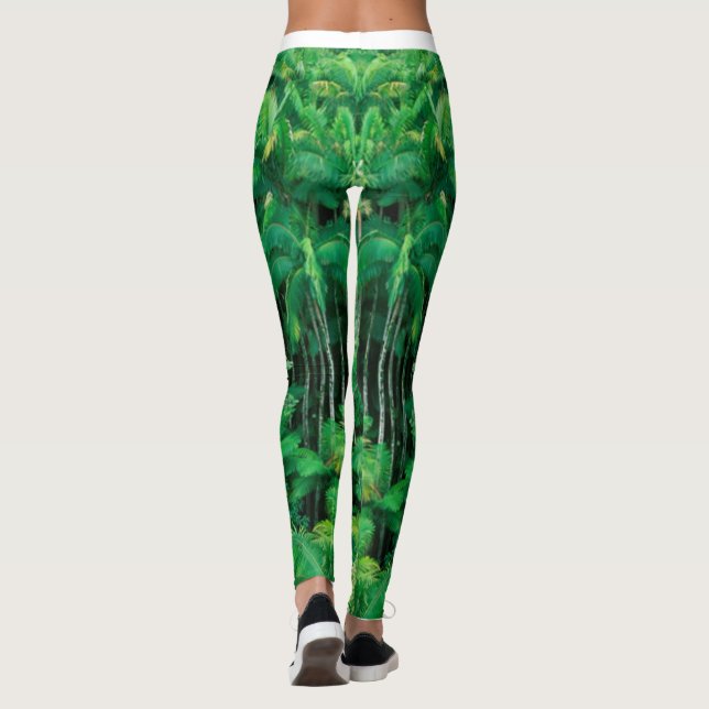 Surreal Rain Forest Theme Leggings (Back)