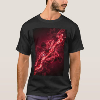 Surreal Red Liquid Abstract Flowing Art T-Shirt