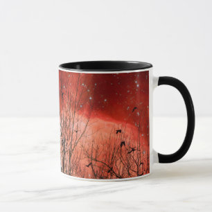 Surreal Red Starry Night Mug