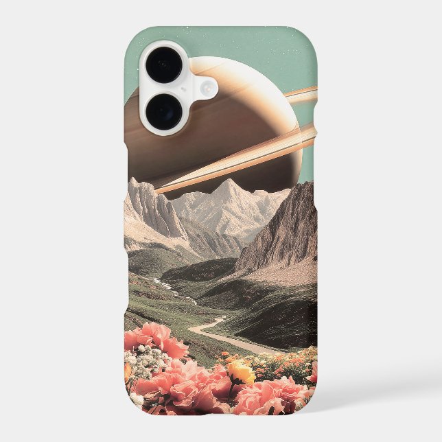 Surreal Saturn Over Mountain Valley (Back)