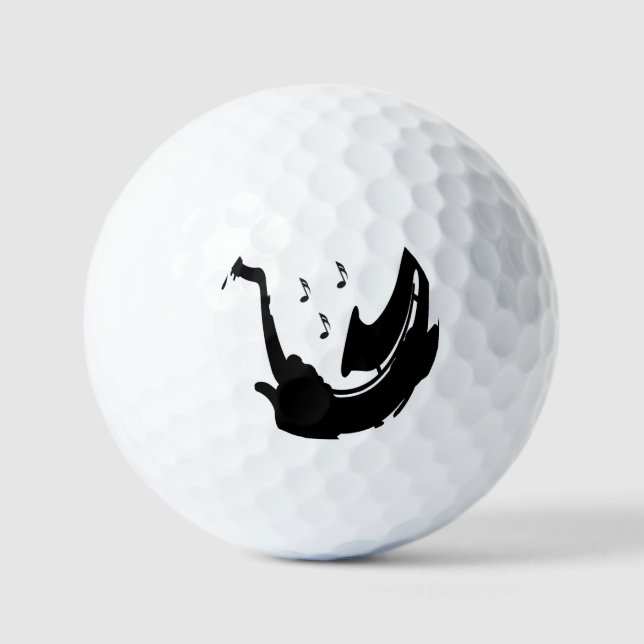 Surreal Saxophone Play Golf Balls (Front)