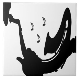 Surreal Saxophone Play Tile
