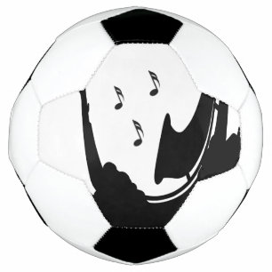 Surreal Saxophone Player Soccer Ball