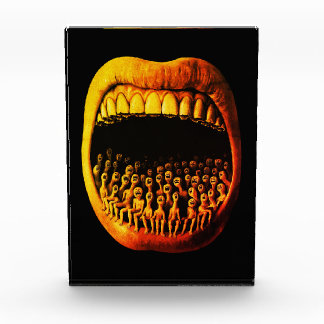 Surreal Scream Dark Expressionist Horror Figur Photo Block