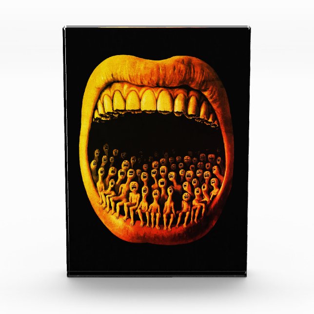 Surreal Scream Dark Expressionist Horror Figur Photo Block (Front)