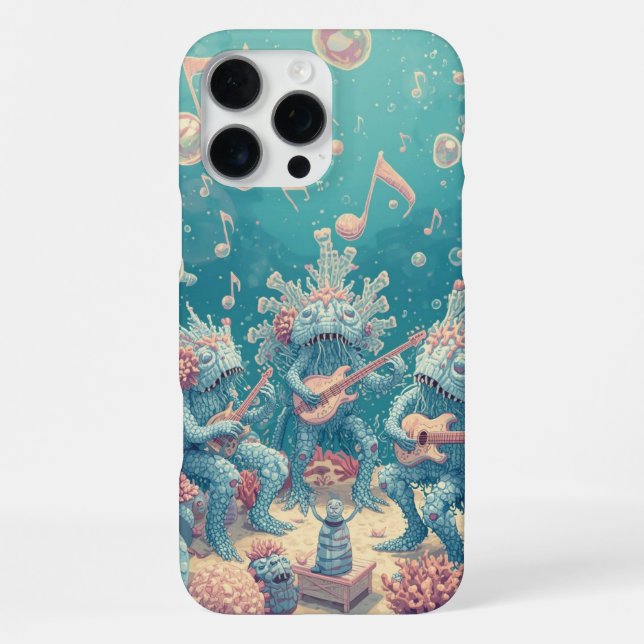 Surreal Sea Creatures Band Gift  iPhone Case (Back)