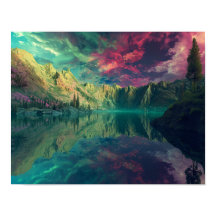 Surreal Serenity: Reflections of the Ethereal Lake
