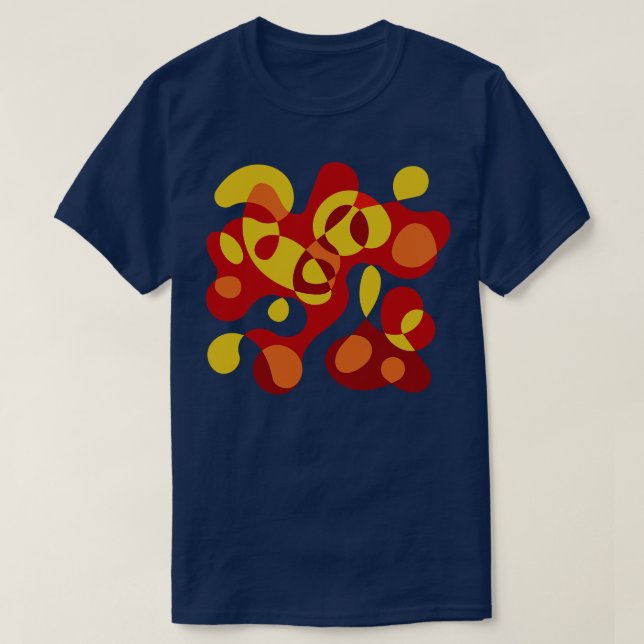 Surreal Shapes Miro Inspired 3 T-Shirt (Design Front)