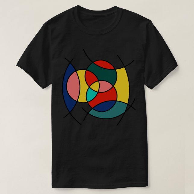 Surreal Shapes Miro Inspired 6 T-Shirt (Design Front)
