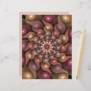 Surreal Shiny Flower Modern Abstract Fractal Art