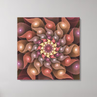 Surreal Shiny Flower Modern Abstract Fractal Art
