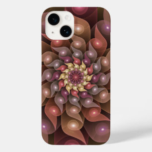 Surreal Shiny Flower Modern Abstract Fractal Art Case-Mate iPhone 14 Case