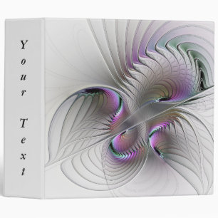 Surreal Shy Beauty Modern Abstract Fractal Text Binder