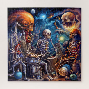 Surreal Skeletons II Jigsaw Puzzle