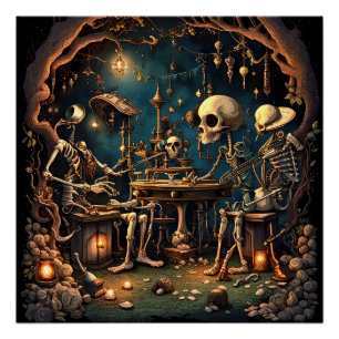 Surreal Skeletons III Poster
