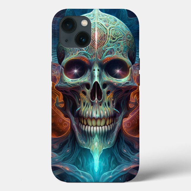 Surreal Skull Gothic Horror Art Case-Mate iPhone Case (Back)