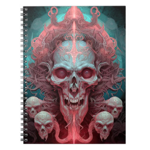 Surreal Skull Gothic Horror Art Notebook