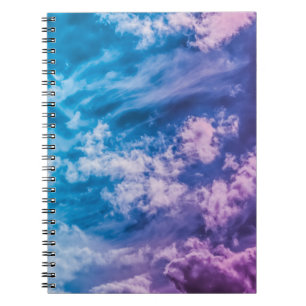 Surreal sky, dreamy abstract art. notebook
