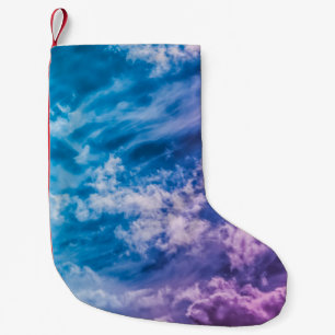 Surreal sky, dreamy abstract art. small christmas stocking