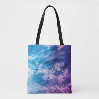 Surreal sky, dreamy abstract art. tote bag