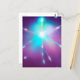 Surreal Space Star Postcard