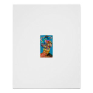 Surreal Split Face Third Eye Vision Poster