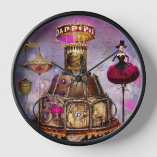 Surreal Steampunk Circus Ringmaster Clock