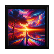 “Surreal Sunset Silhouette” Keepsake Jewellery