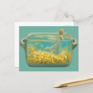 Surreal Swimming in a casserole dish  Postcard