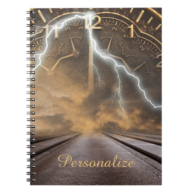 Surreal Time is an Illusion Personalize Notebook (Front)