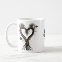 Surreal Tree Roots Heart Classic Mug