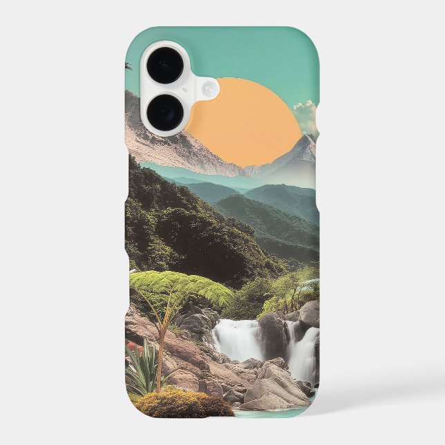 Surreal Tropical Valley With Waterfalls (Back)