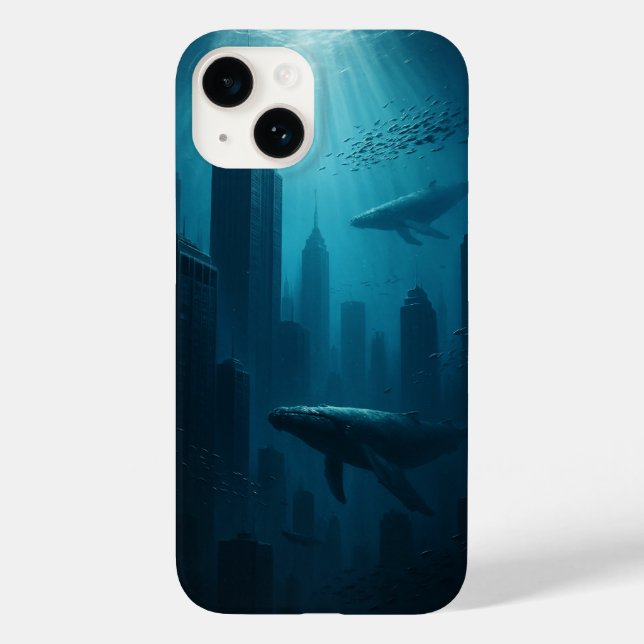 Surreal Underwater City iPhone Case (Back)