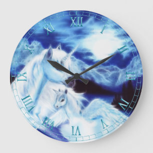 Surreal Unicorn Baby and Mom Wall Clock