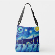 Surreal Village Cross-Body Tote