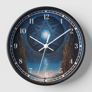 Surreal Visionary Landscape Art Clock
