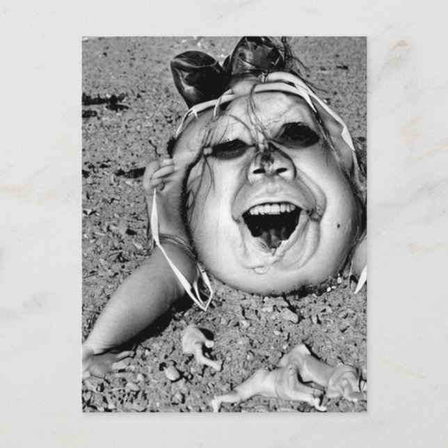 Surreal Weird Humanoid Creature Postcard (Front)