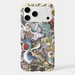 Surreal Whimsical Birds Art White Phone Case