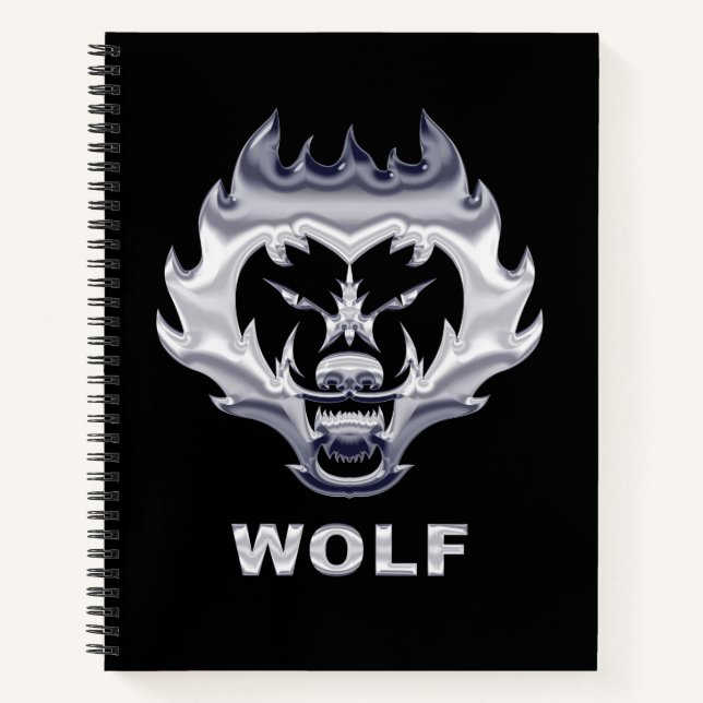 Surreal Wolf Notebook (Front)