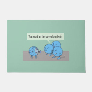 Surrealism Circle doormat