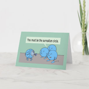 Surrealism Circle greeting card