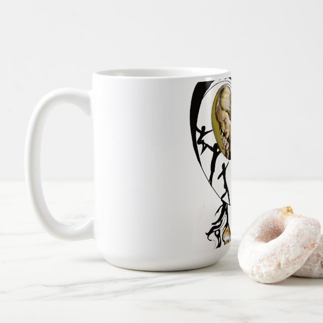 Surrealism-Inspired Digital Art Tumbler: Perfect  Coffee Mug (With Donut)