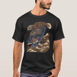 Surrealism Japanese Painting Buzzard T-Shirt
