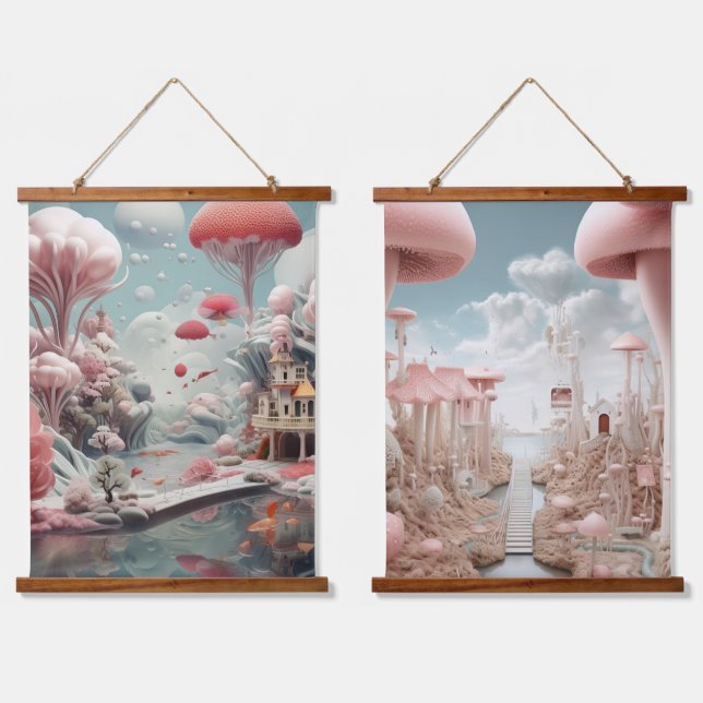 Surrealist Art - Dreamscapes Hanging Tapestry (Double)