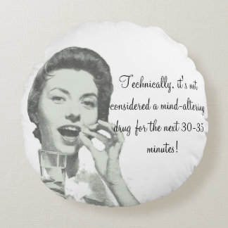 Surrealist Pill/ Round Pillow