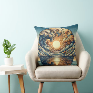 Surrealist Reflection Art Throw Pillow